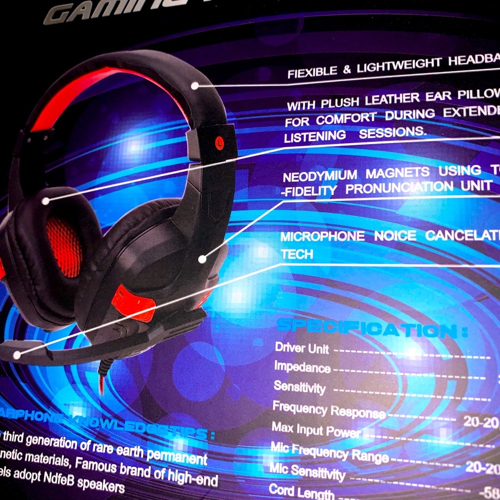 ‼️clearance ‼️‼️Red gaming headset